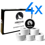 Nur jetzt: 4x6er Pack Sporttape Weiß zum Preis von 3. MoonKing Sports.