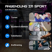 Die Anwendungsgebiete von Magnesia (Chalk) im Sport sind vielfältig.