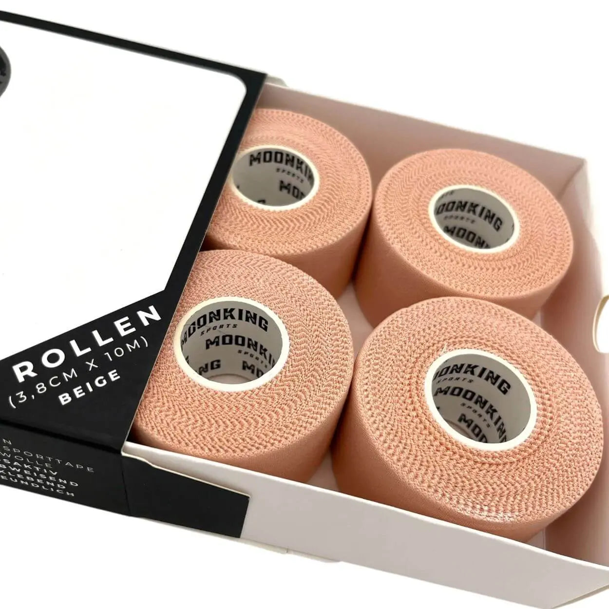 Beiges Athletic Tape in einer Schachtel für Tape.