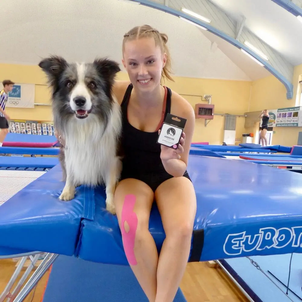 Aurelia Eislöffel mit dem Kinesiotape von MoonKing Sports