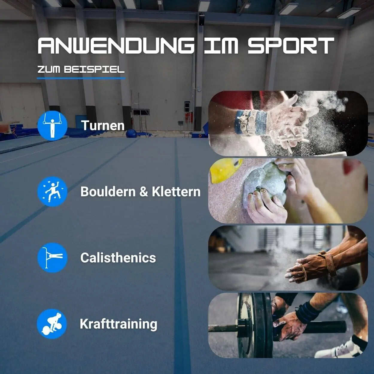 MoonKing Sports - Crunchy Chalk (Magnesiapulver) - Turnen
