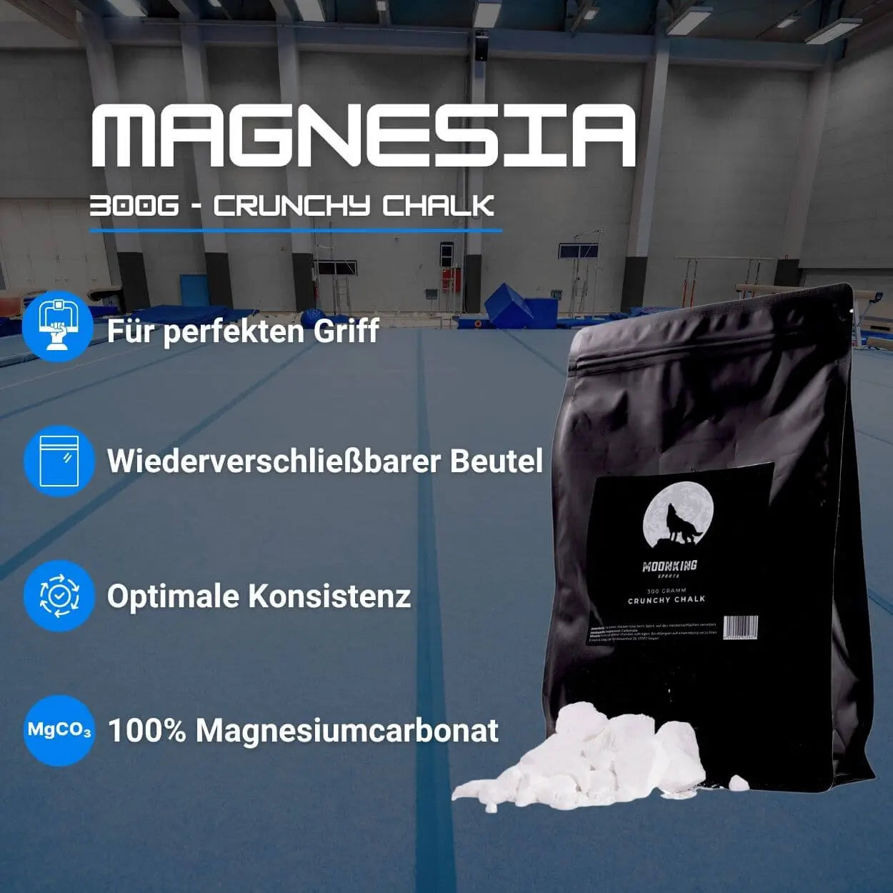 MoonKing Sports - Crunchy Chalk (Magnesiapulver) - Turnen
