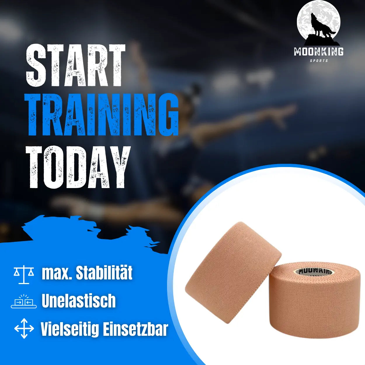 Athletic Tape von MoonKing Sports -Stabilisierung & Fixierung. Jetzt kaufen!