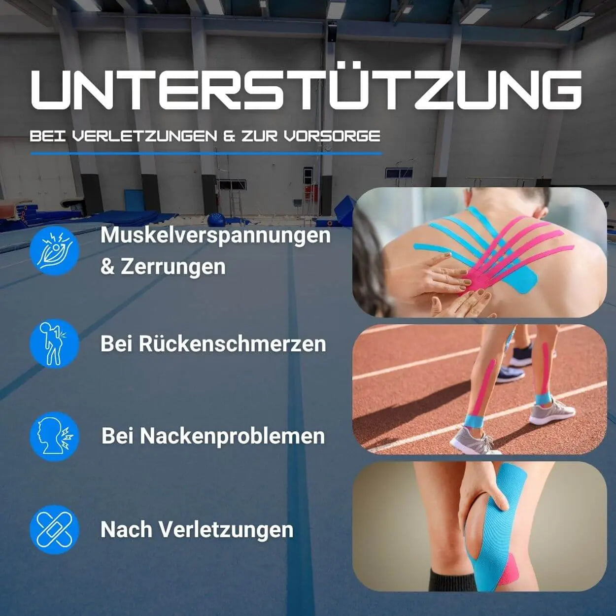 Kinesiotape Pink (5cm x 5m) - Turnen - MoonKing Sports