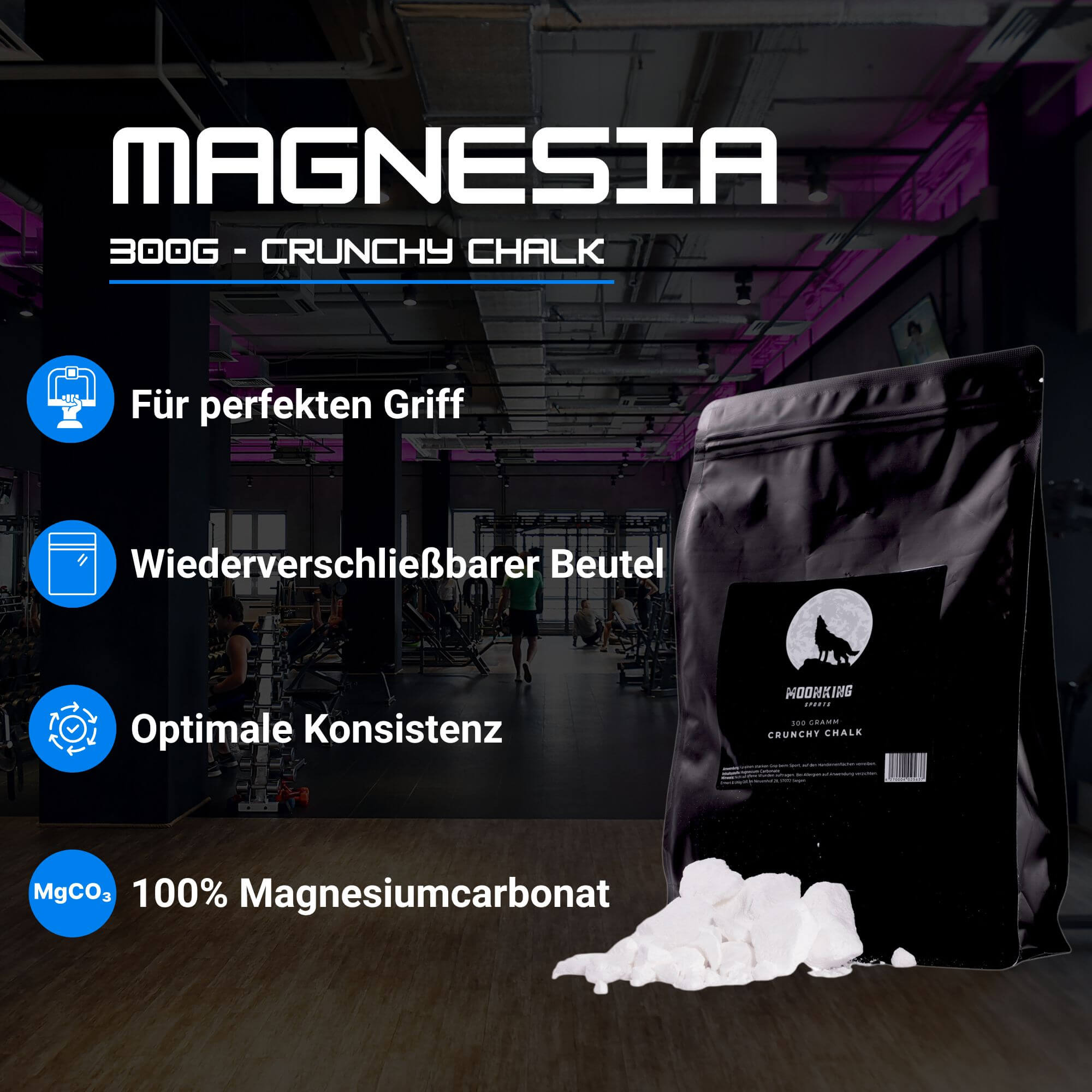 Magnesia von MoonKing Sports zum Turnen, Bouldern, Klettern günstig online kaufen.