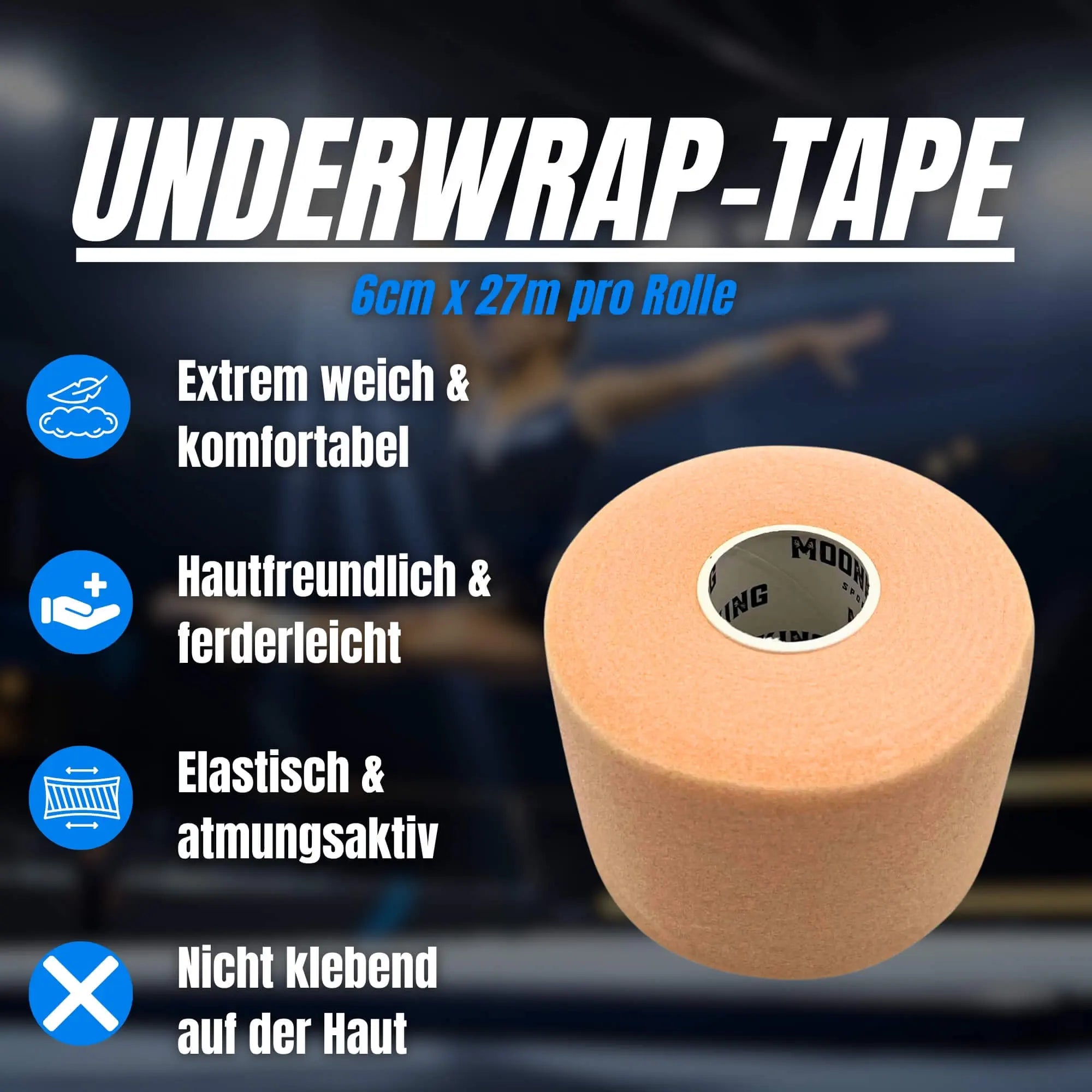 Underwrap Tape von MoonKing Sports - Optimaler Hautschutz. Jetzt kaufen!
